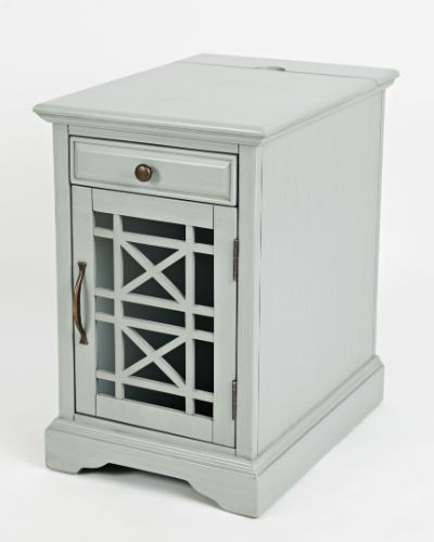 Grey Power Chairside Table-2