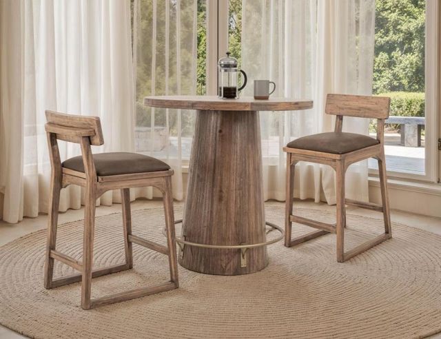 International Furniture Direct Balam Brown Bistro Bar-1