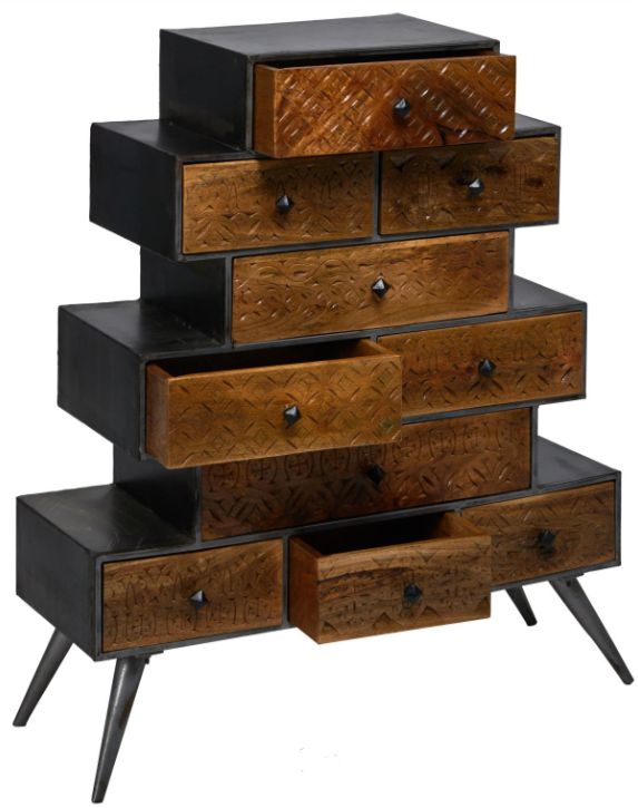 Jaipur Furniture Llywelyn Brown Tower Drawer-0