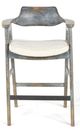 Nest Home Collections Wagner Distressed Blue/Sand Bar Stool-1