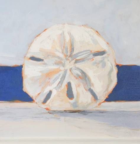 Stylecraft Blue/Light Blue/Off-White/Orange Wall Art-1