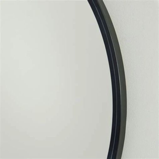 Signature Design by Ashley® Brocky Black Round Accent Mirror-3