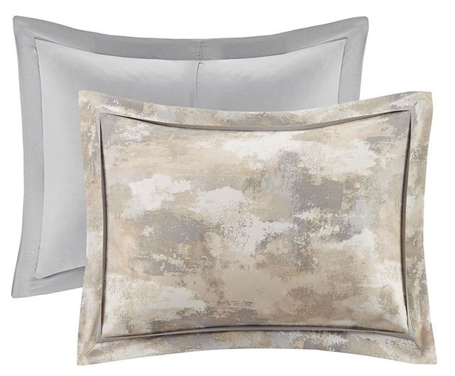 Olliix by Madison Park Beacon 7 Pieces Gray King Comforter Set-1