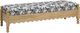 TOV Furniture Thelma Cream/Natural Leopard Jacquard Bench-0