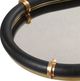 Uttermost® Cyprus Black/Brass Oval Tray-5