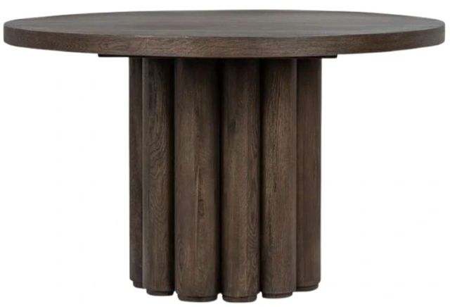 Classic Home Tiber Toasted Brown Round Dining Table-0