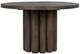 Classic Home Tiber Toasted Brown Round Dining Table-0