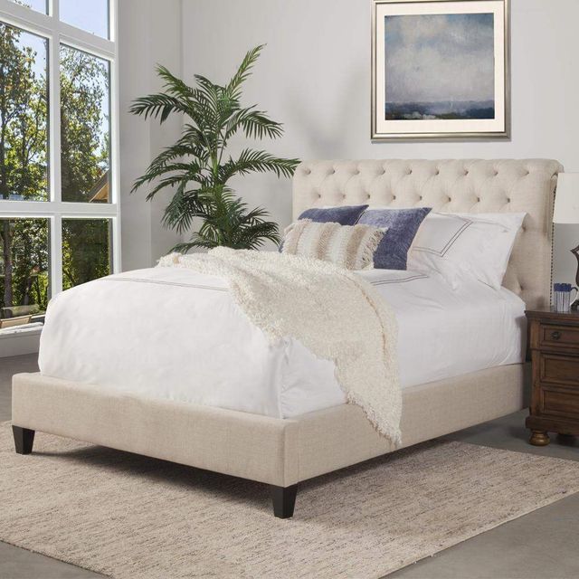 Parker House® Cameron Downy King Upholstered Panel Bed-1