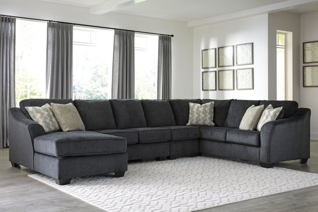 Signature Design by Ashley® Eltmann 4-Piece Slate Left-Arm Facing Sectional and Chaise-2