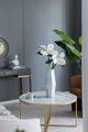 A & B Home Blue/Opal Decorative Flower Vase-5