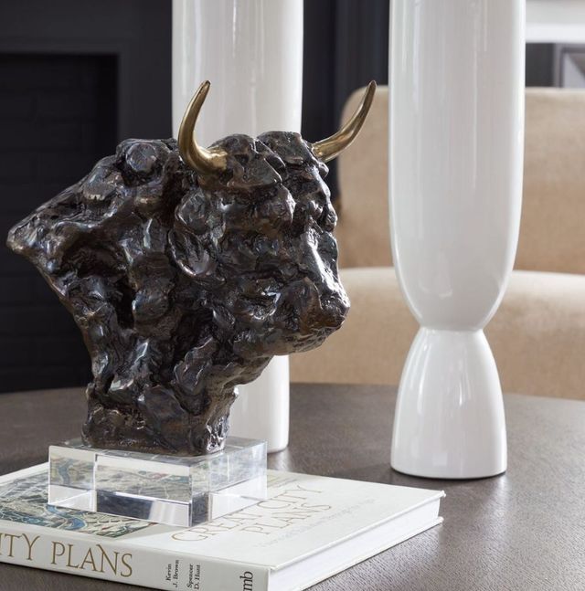 Uttermost® Bison Bust Bronze Sculpture-1