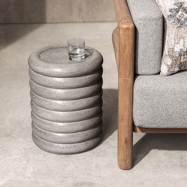 Classic Home Reva Dark Gray Concrete Outdoor End Table-1