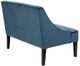 Olliix by Madison Park Blue/Brown Avalon Swoop Arm Settee Loveseat-2