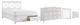 Bernards Nova II 4-Piece White Queen X Storage Full Bedroom Set-0