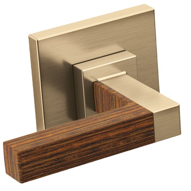 Brizo Frank Lloyd Wright® Brilliance® Luxe Gold®/Wood 2-Handle Wall Mount Tub Filler-0