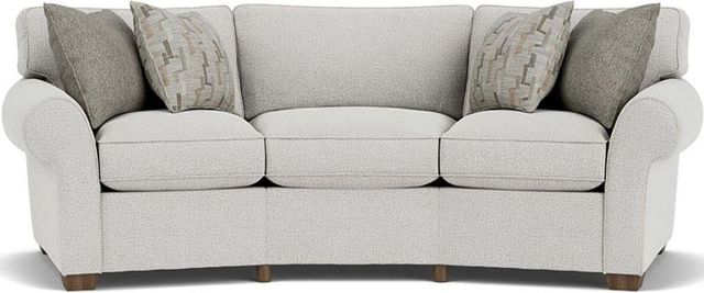 Flexsteel® Vail Silver Glacier Conversation Sofa-1