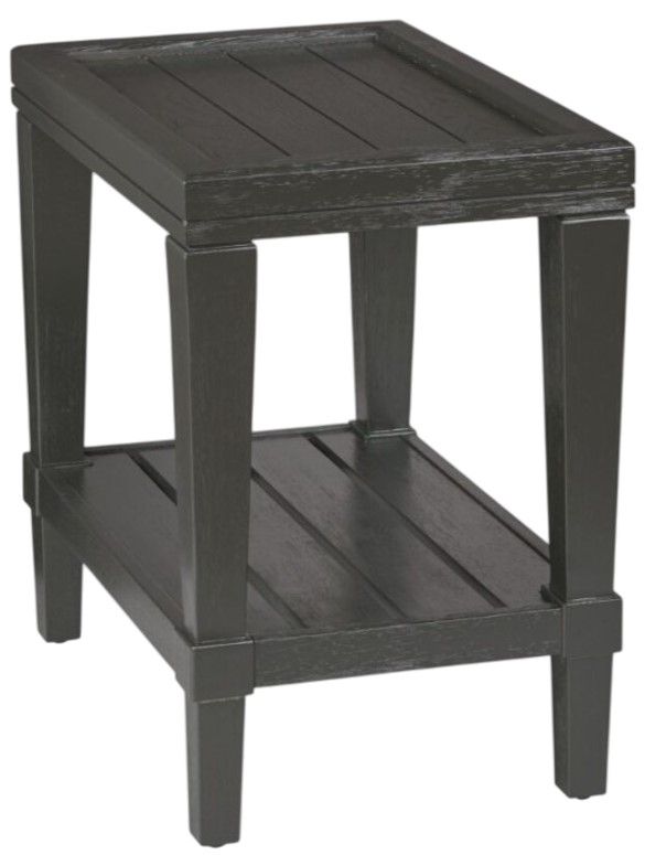 Creek Side Customs Oliver Black Rectangular Chairside Table-0