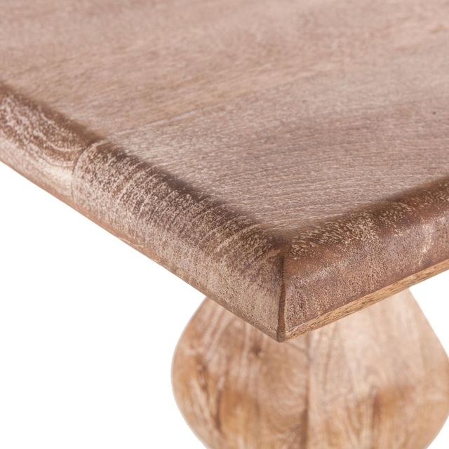 Home Trends & Design San Rafael Antique Oak Bench-2