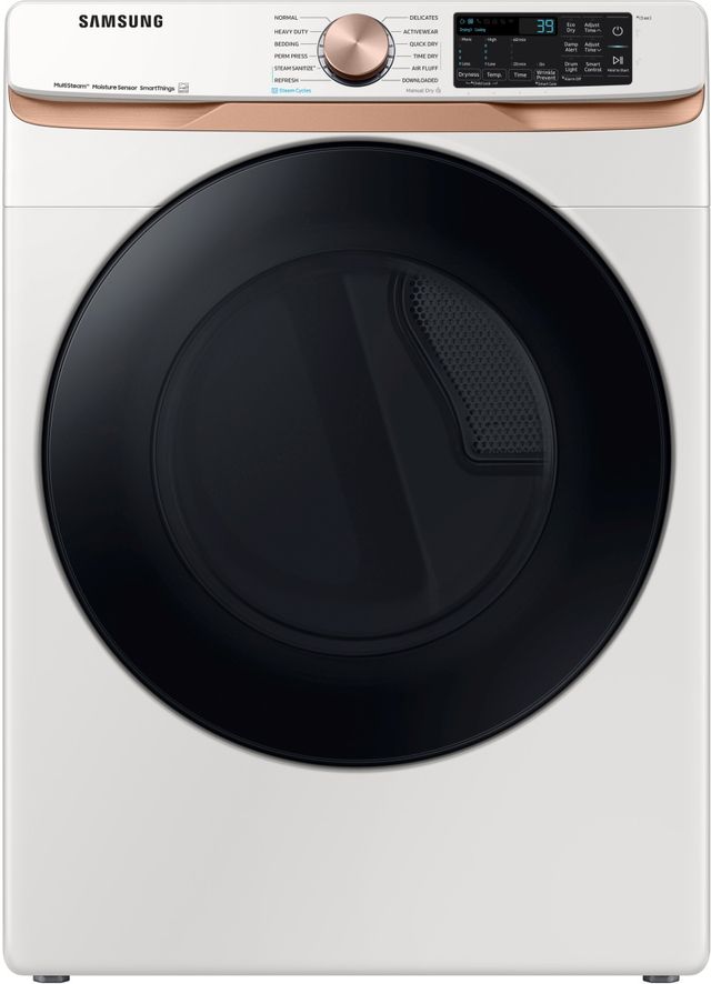 Samsung Ivory Front Load Washer & Electric Dryer Laundry Pair-2