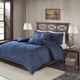 Olliix by Woolrich Blue Queen Perry Oversized Denim Comforter Set-5