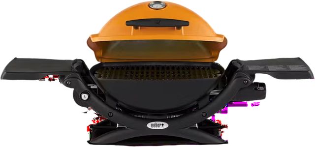 Weber® 1200™ 1-Burner Orange Portable Liquid Propane Grill-1