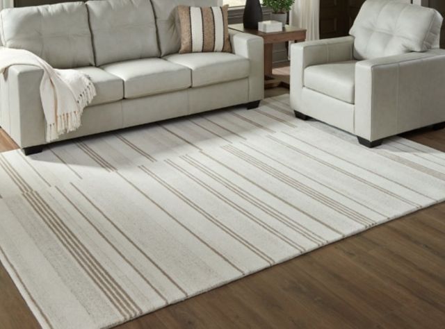 Signature Design by Ashley® Gadence Ivory/Tan 5'x7' Medium Area Rug-3