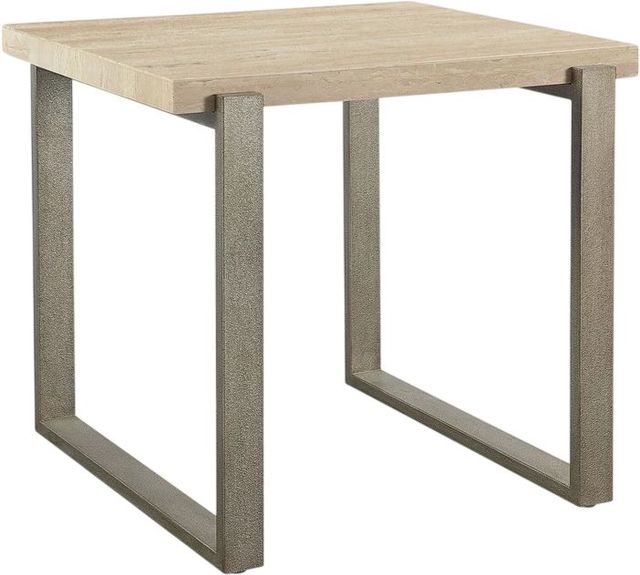 Modus Furniture Ariela Natural End Table with Bronze Base-0