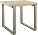 Modus Furniture Ariela Natural End Table with Bronze Base-0