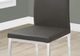 Monarch Specialties Inc. 2-Piece Chrome/Grey Side Chair Set with Metal Bases-3