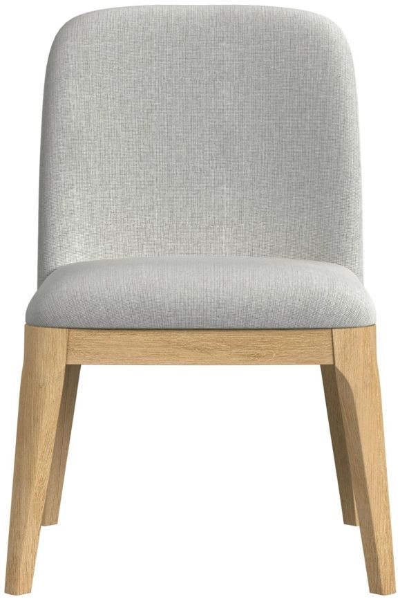 Elements International Rosalie Gray/Natural Dining Side Chair-1