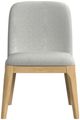 Elements International Rosalie Gray/Natural Dining Side Chair-1