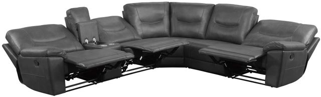 Homelegance® Columbus 6-Piece Gray Reclining Sectional-1