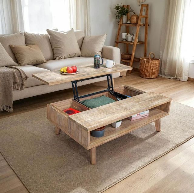 LH Home Gia Light Driftwood Coffee Table-2