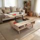 LH Home Gia Light Driftwood Coffee Table-2