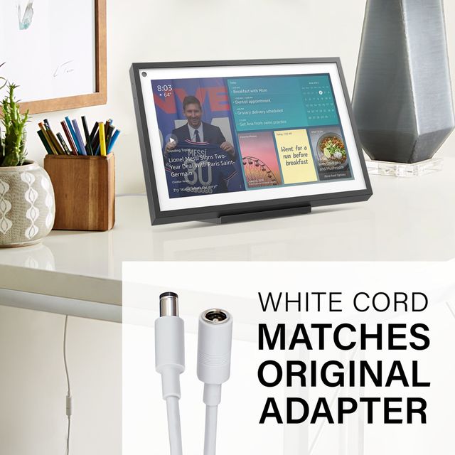 Sanus® White 6' Amazon Echo Show 15 Extension Cord Cable-4