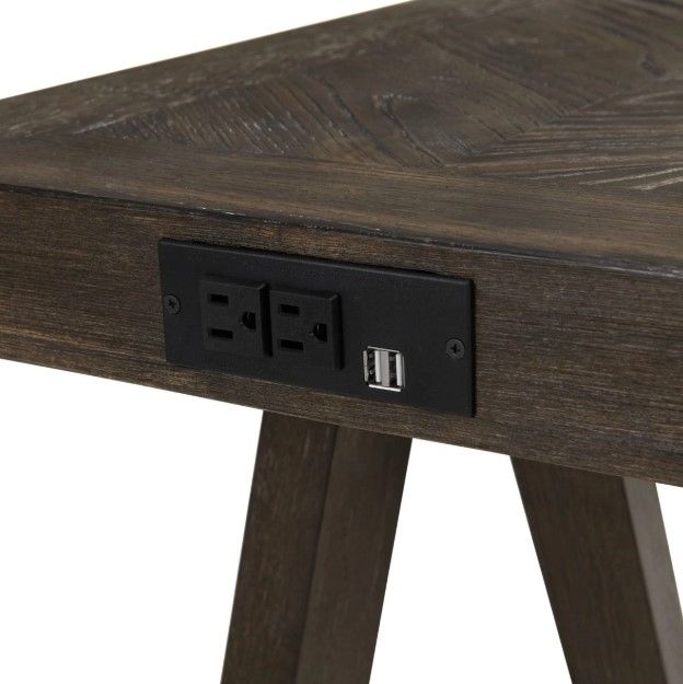 Intercon Hearst Reclaimed Chevron Sofa Back Table-3