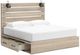 Signature Design by Ashley® Senbry Tan King Panel Bed with 2-Storage-4