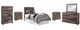Benchcraft® Derekson 6-Piece Multi Gray Twin Panel Headboard Bedroom Set-0