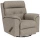 Flexsteel® Mason Silver Muslin Swivel Gliding Recliner-0