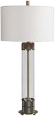 Uttermost® Anmer Antiqued Brass/Clear Table Lamp-0