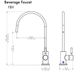 ZLINE Chrome Single Handle Drink Faucet-5