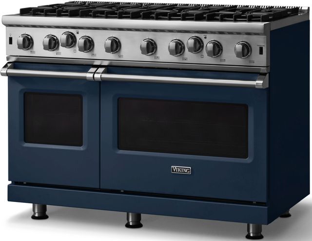 Viking® 5 Series 48" Slate Blue Pro Style Natural Gas Range-2