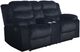 New Classic® Home Furnishings Willow Black Manual Dual Reclining Console Loveseat-0