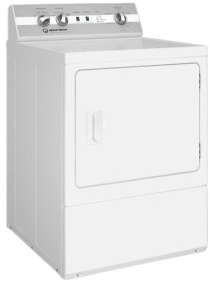 Speed Queen® DC5 7 Cu. Ft. White Electric Dryer-1