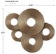 Uttermost® Ahmet Gold Rings Wall Decor-3