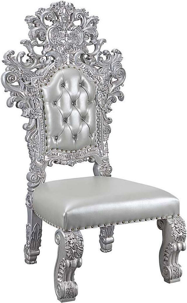ACME Furniture Valkyrie 2-Piece Antique Platinum Side Chair Set-0
