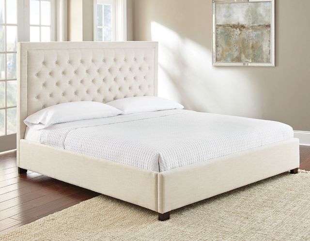 Steve Silver Co. Isadora White King Upholstered Bed-2