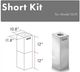 ZLINE 2 Piece 12" Stainless Steel Island Hood Extension Kit-1