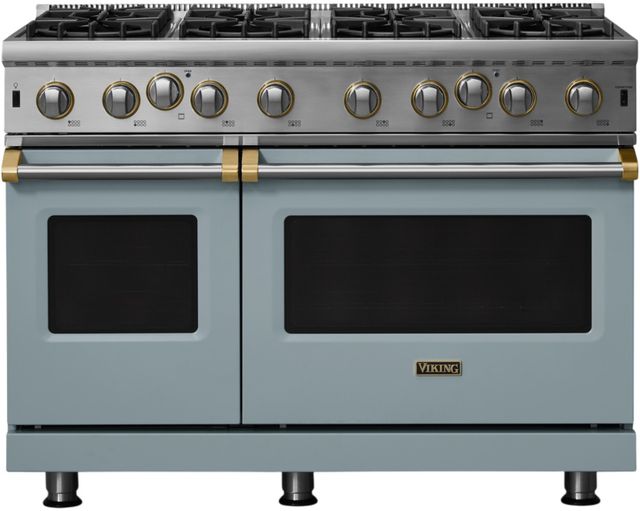 Viking® 5 Series 48" November Sky Liquid Propane Pro Style Gas Range-0