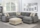 Emerald Home Repose 3-Piece Storm Gray Right-Arm Facing Sectional and Chaise-1